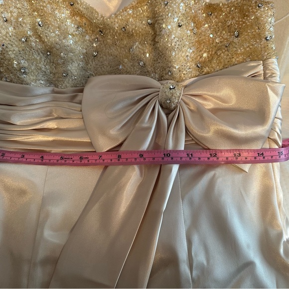 Vintage - Maggie Sottero Champaign/Gold Evening Dress - Wedding/Grad/Formal - Picture 8 of 9